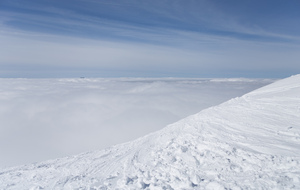Mer de nuages en haut des cimes